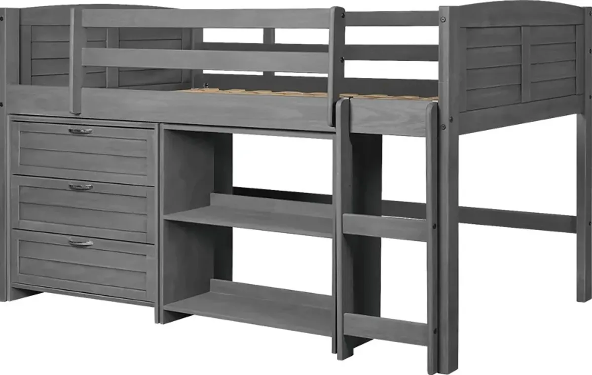 Kids Daintree Gray Twin Jr. Loft Bed