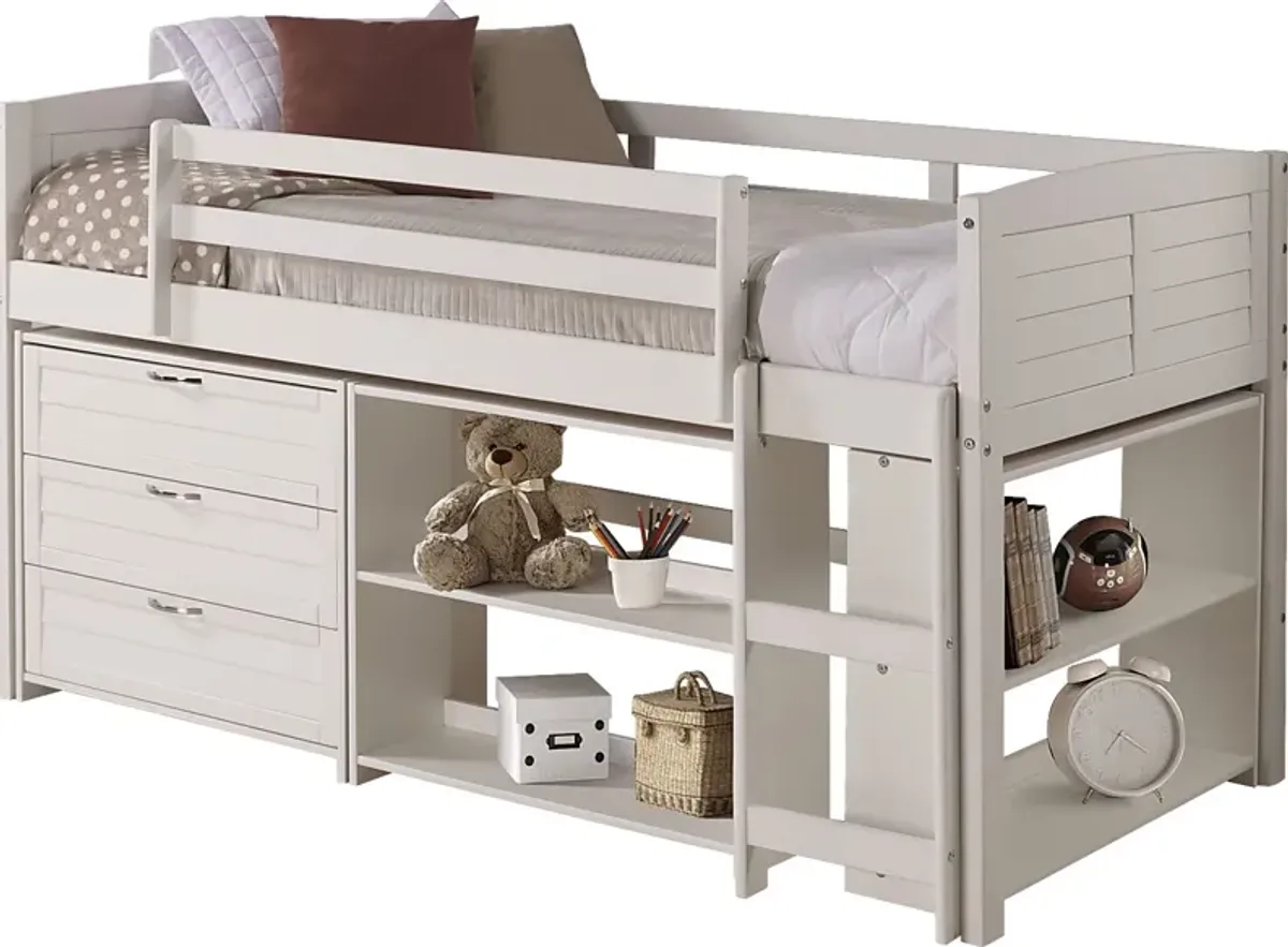 Kids Daintree White Twin Jr. Loft Bed