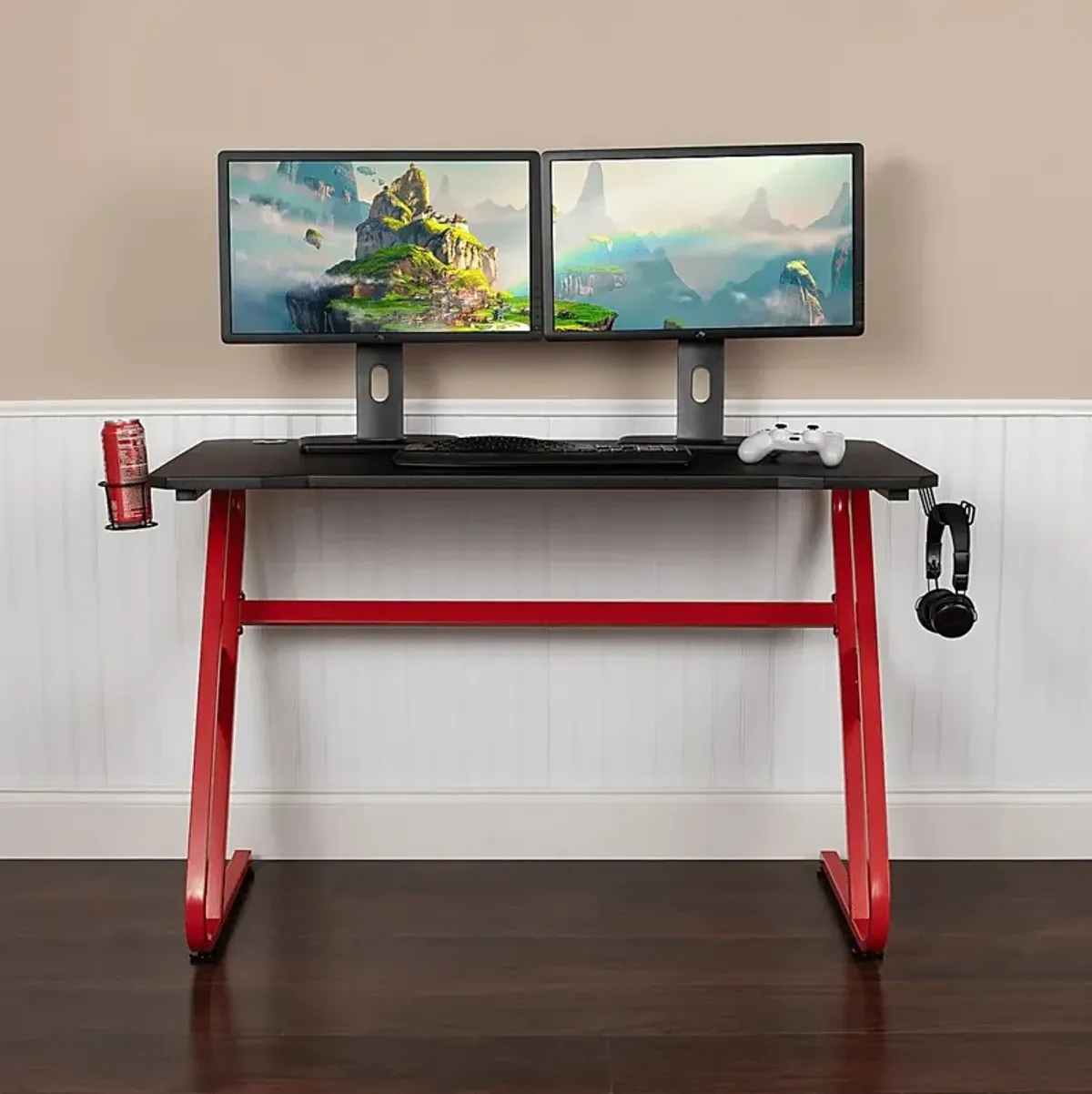 Kids Astix Red Gaming Desk