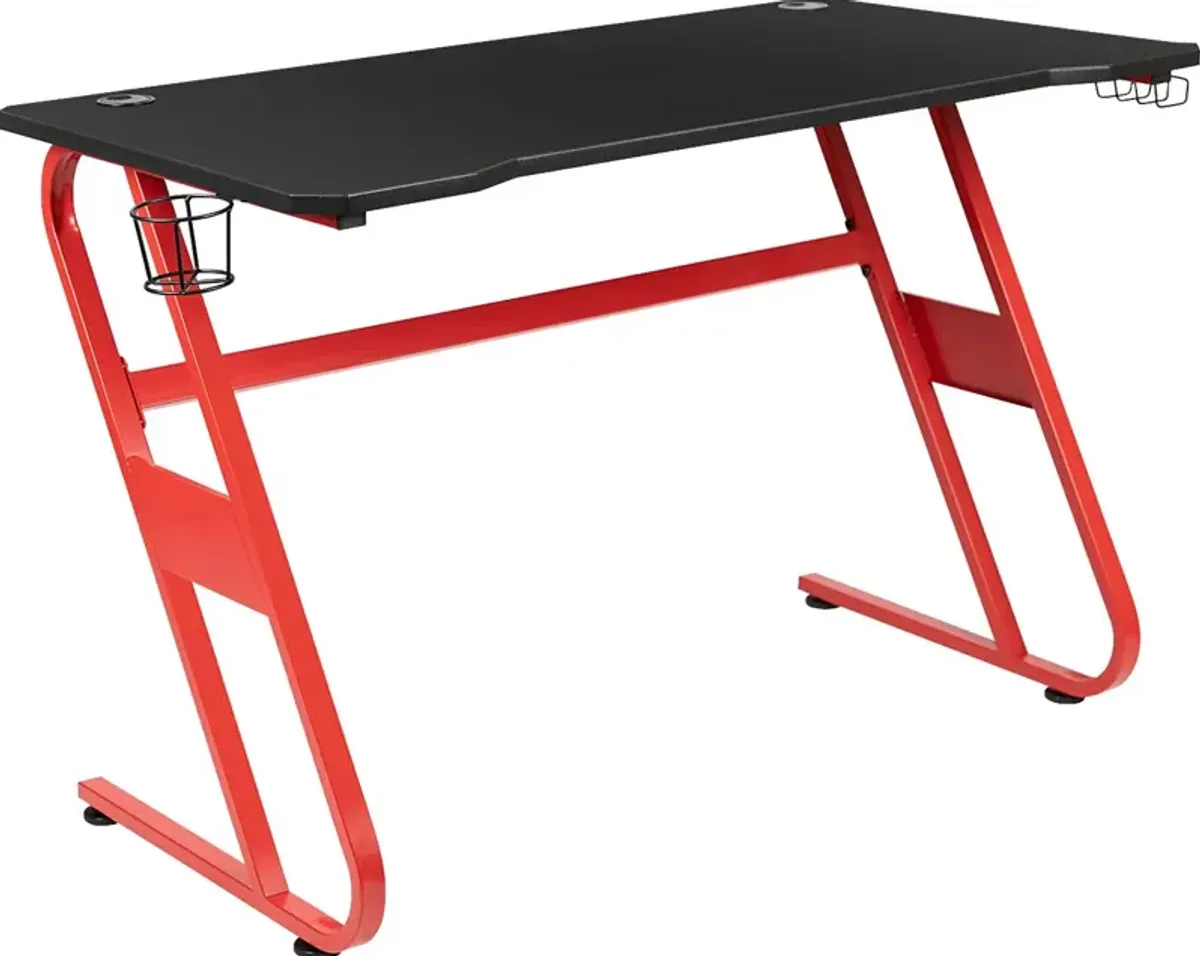 Kids Astix Red Gaming Desk