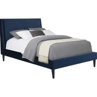 Kids Jaidyn Blue 3 Pc Full Upholstered Bed
