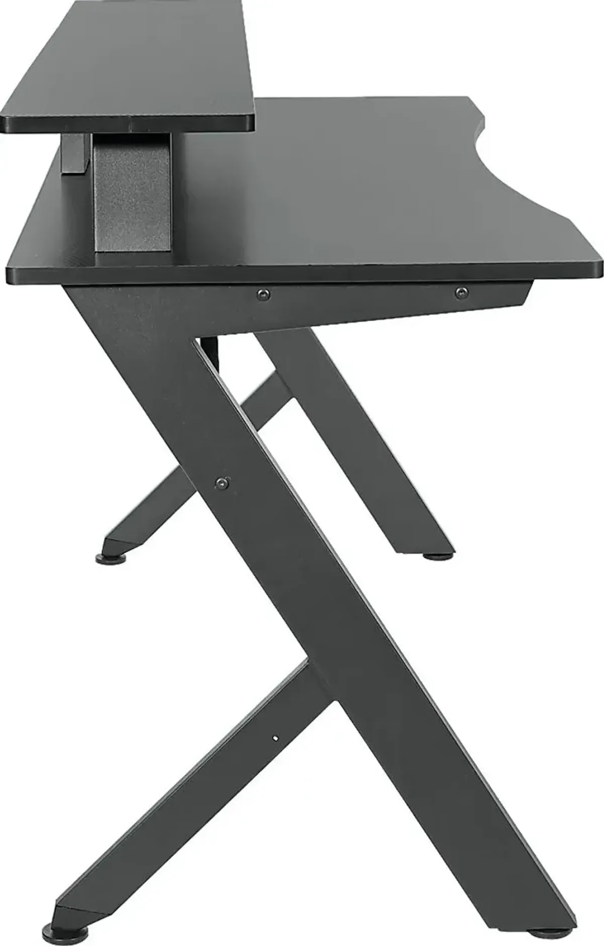 Antinous Black 54 in. PC Gaming Desk