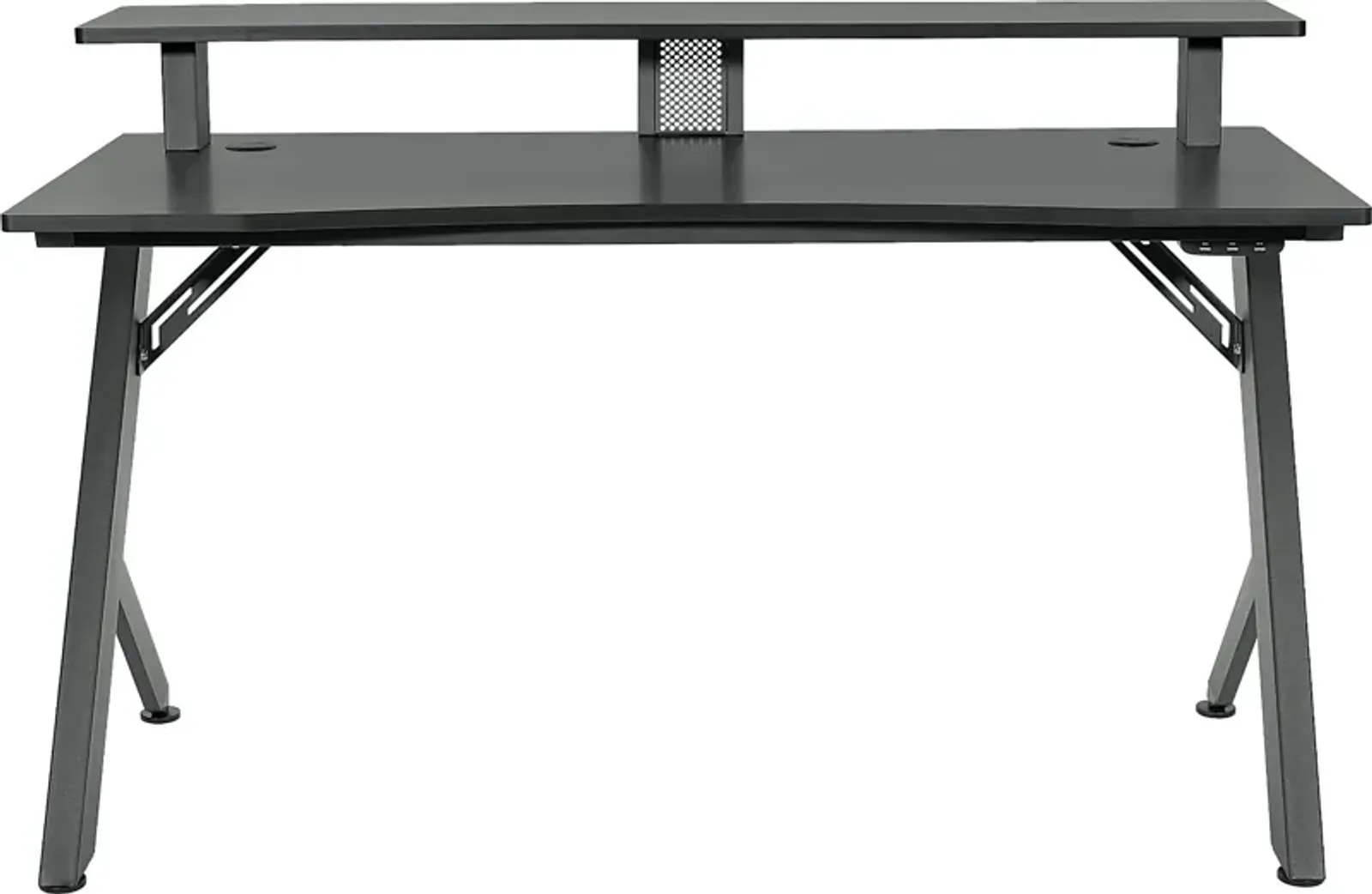 Antinous Black 54 in. PC Gaming Desk