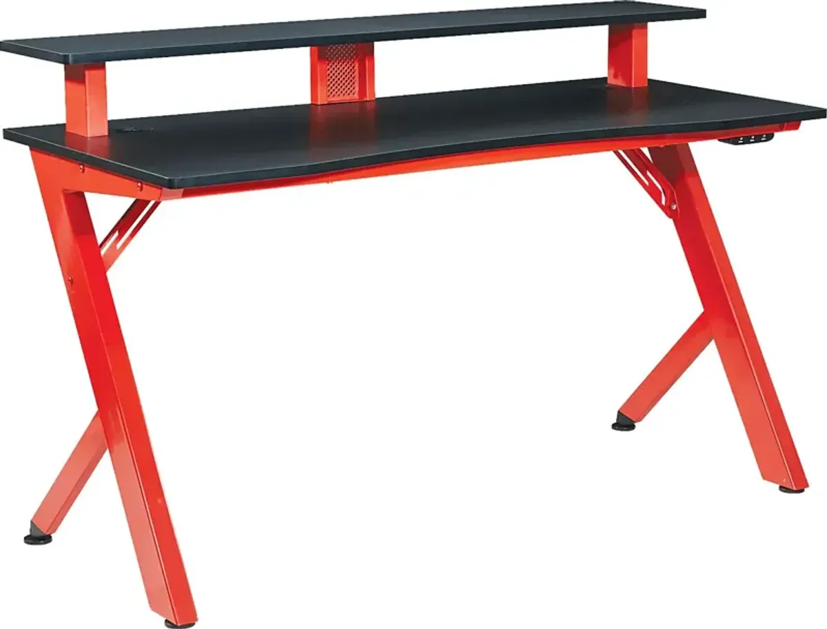 Antinous Red 54 in. PC Gaming Desk