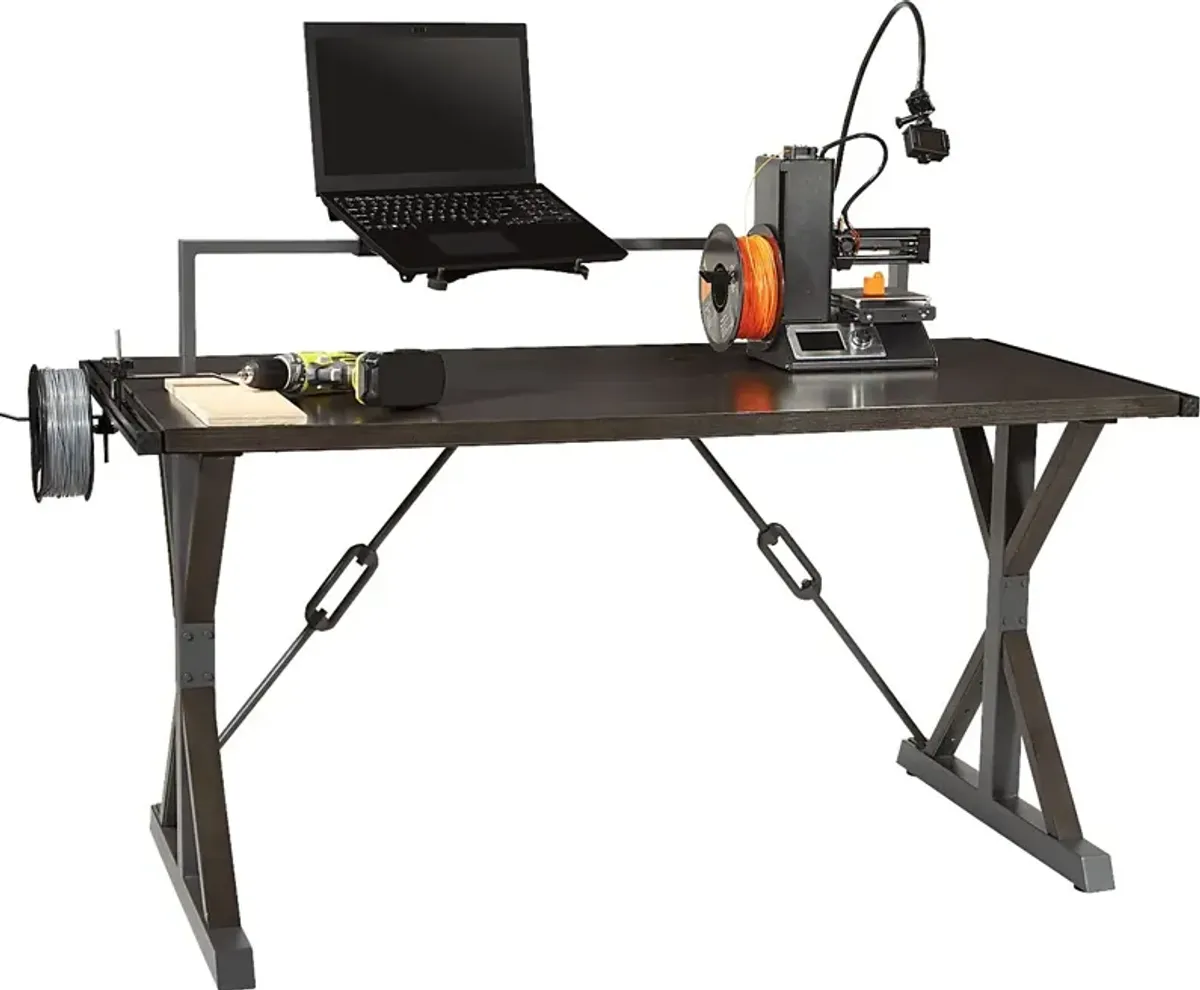 Kids Kaidan Gray Crafting Desk