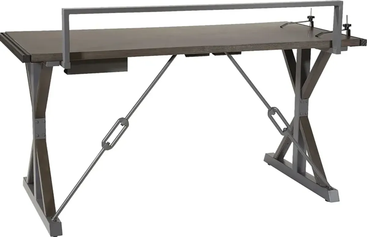 Kids Kaidan Gray Crafting Desk