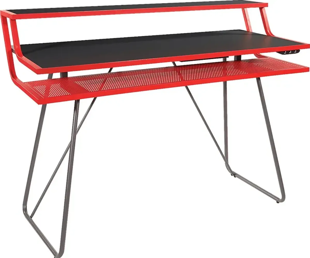 Kids Padme Red Gaming Desk