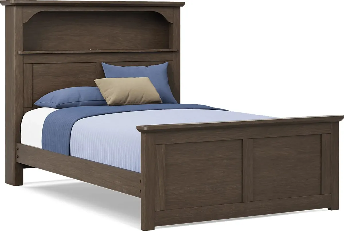 Kids South Bend Brown Cherry Full Bookcase Bedroom
