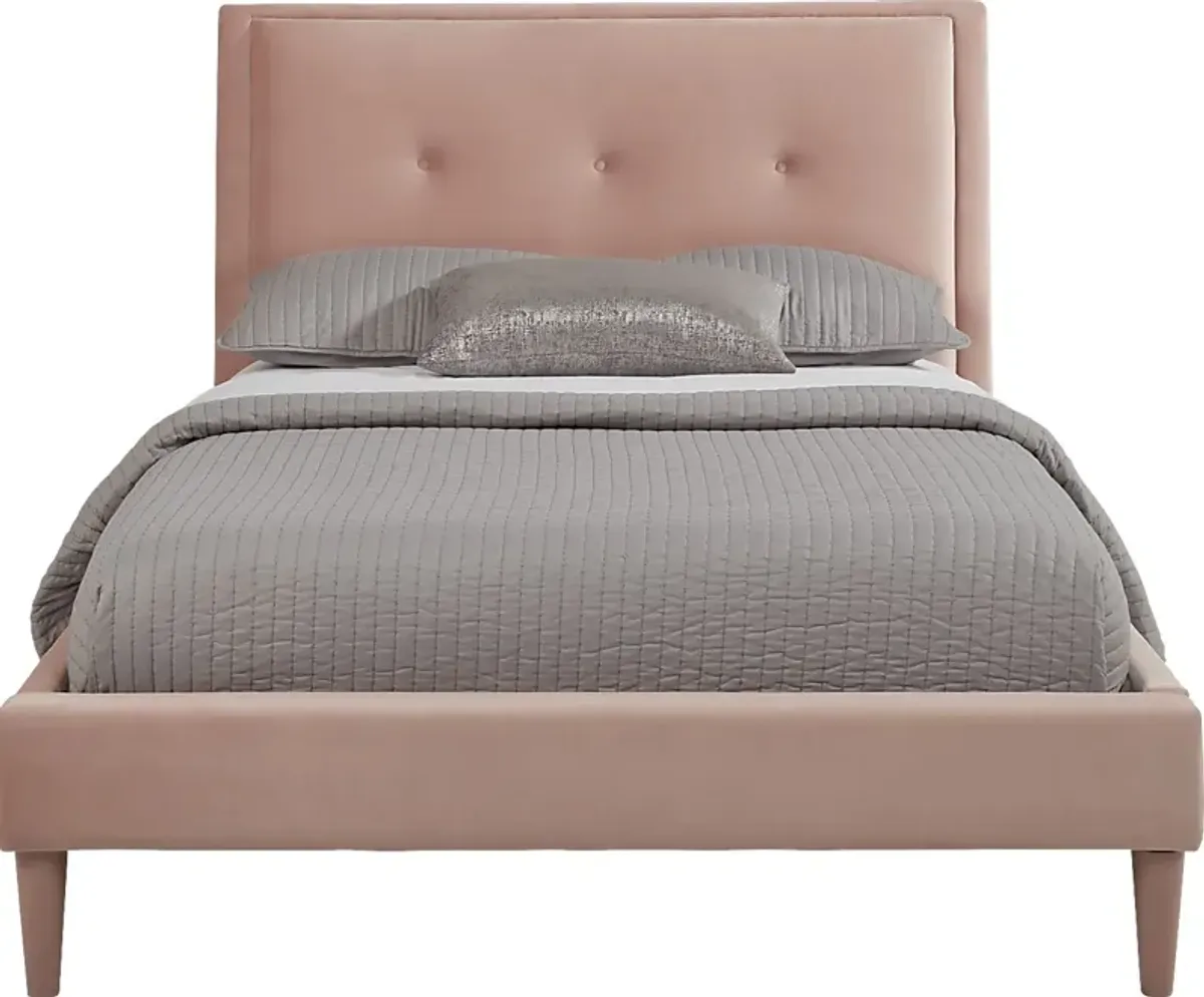 Kids Ivy League 2.0 White 5 Pc Bedroom with Jaidyn Pink Full Upholstered Bed