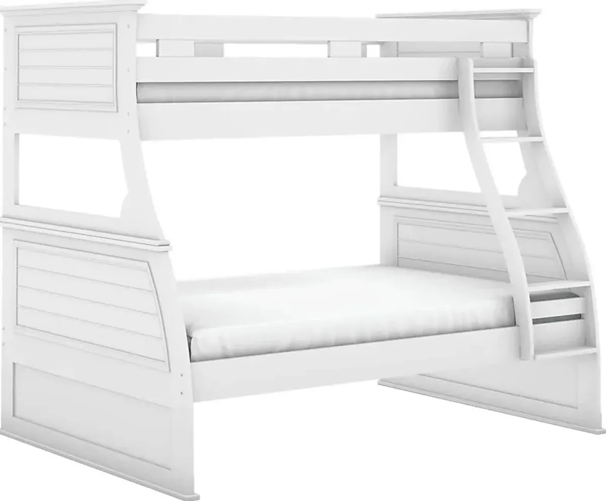 Kids Hilton Head White Twin/Full Bunk Bed