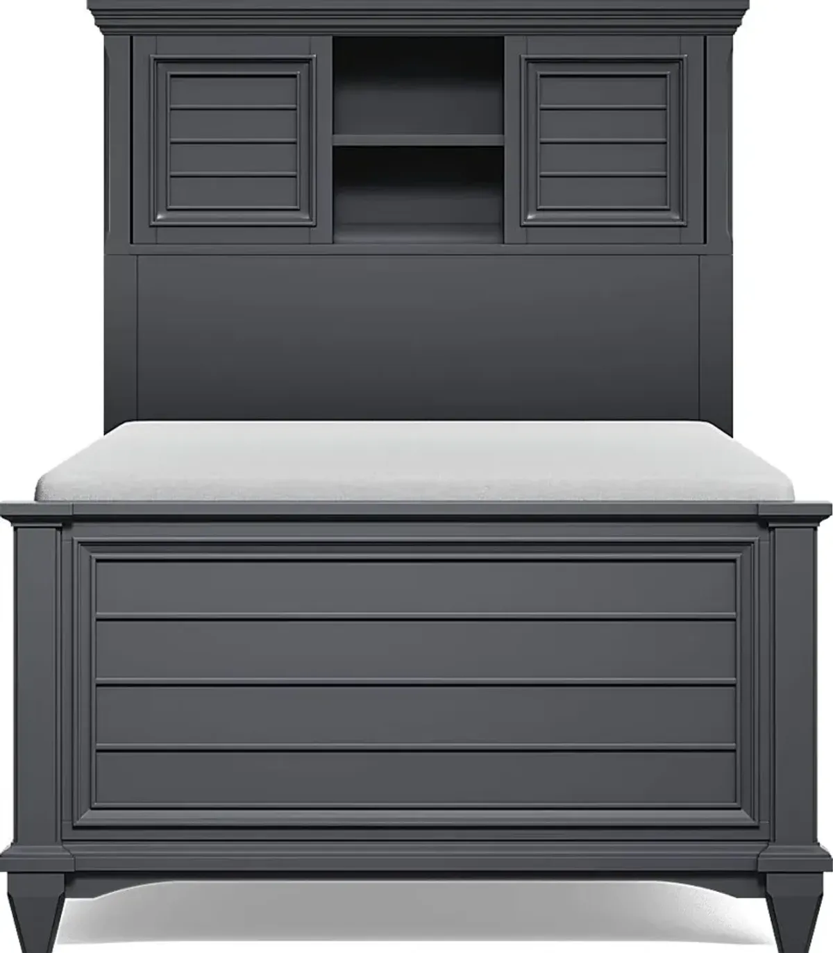 Kids Hilton Head Graphite Twin Bookcase Bedroom