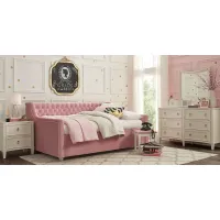 Jaclyn Place Ivory 5 Pc Twin Upholstered Daybed Bedroom