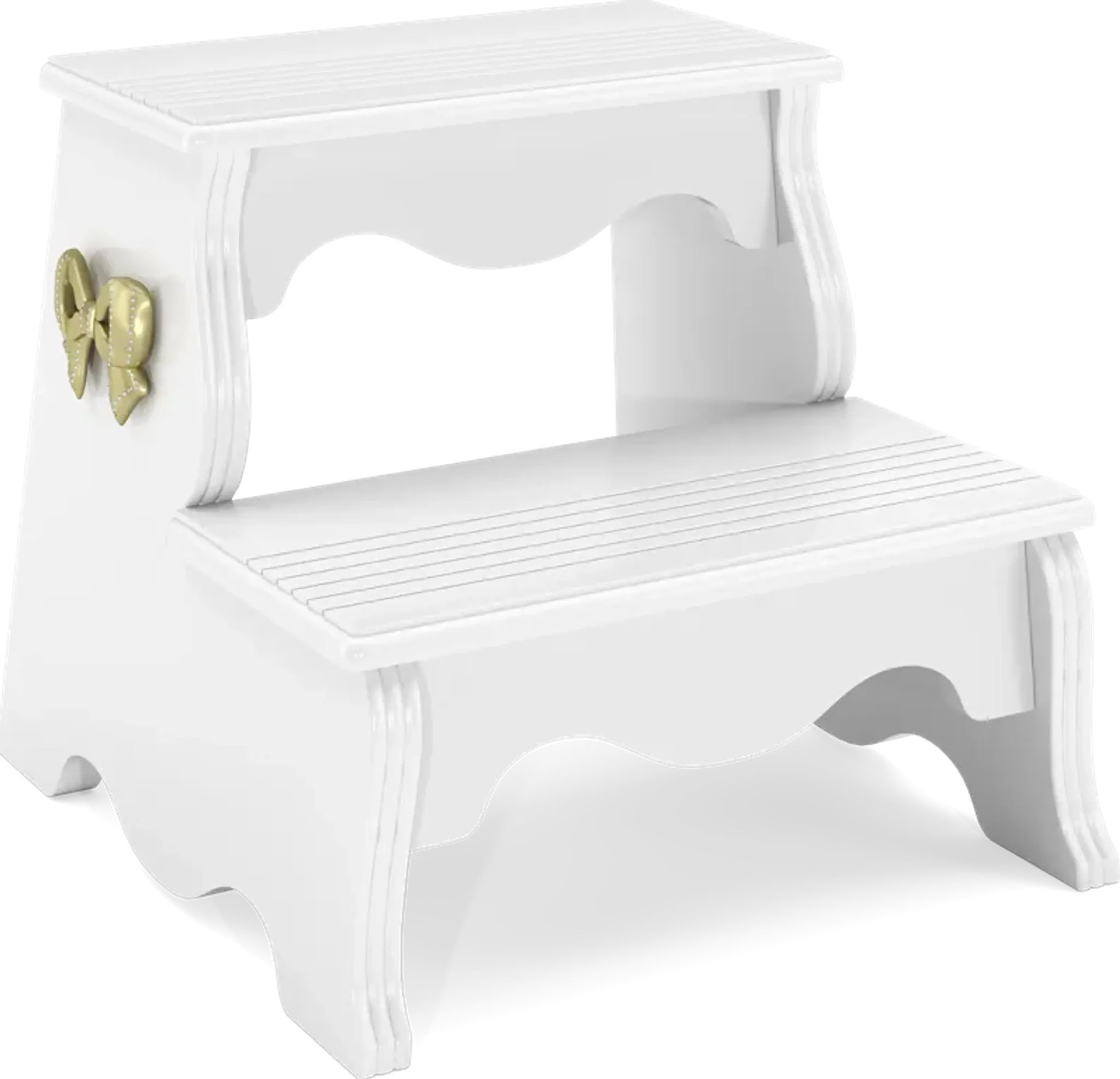 Disney Princess Sparkle White Bed Step Stool Rooms To Go | Furniture.com