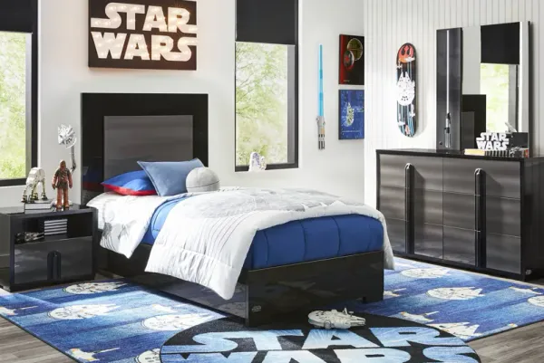 Star Wars Black Twin Lighted Bedroom
