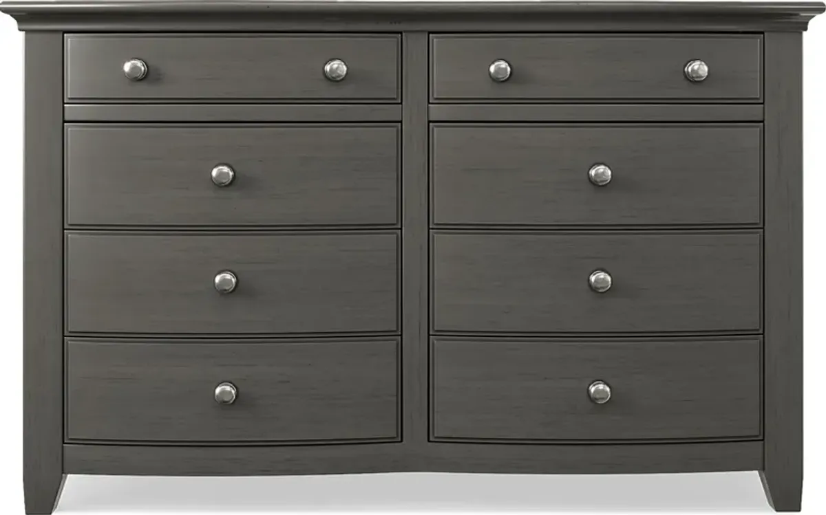 Kids Santa Cruz Gray 5 Pc Twin Panel Bedroom