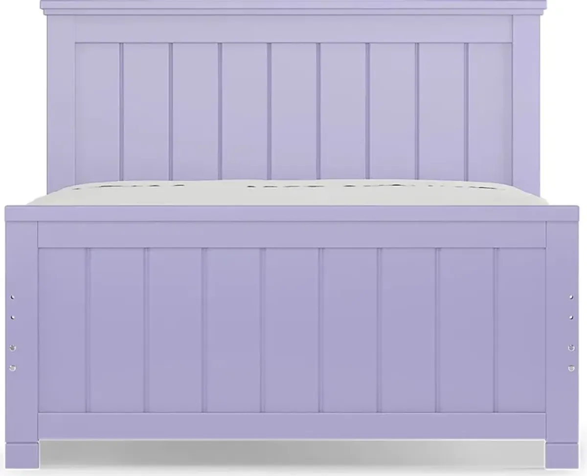 Kids Cottage Colors Lavender 5 Pc Full Panel Bedroom