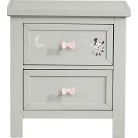 Kids Starry Dreams with Minnie Mouse Gray Nightstand