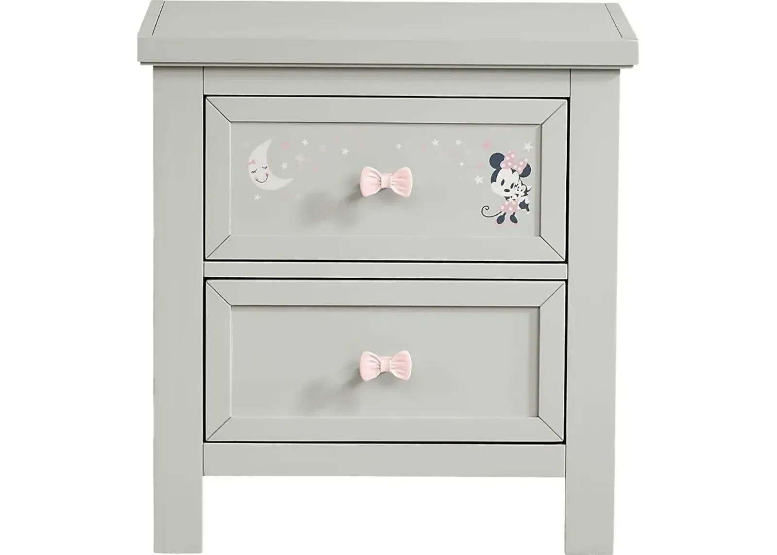 Kids Starry Dreams with Minnie Mouse Gray Nightstand