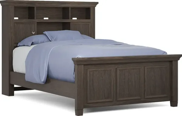 Kids Canyon Lake Java Full Bookcase Bed