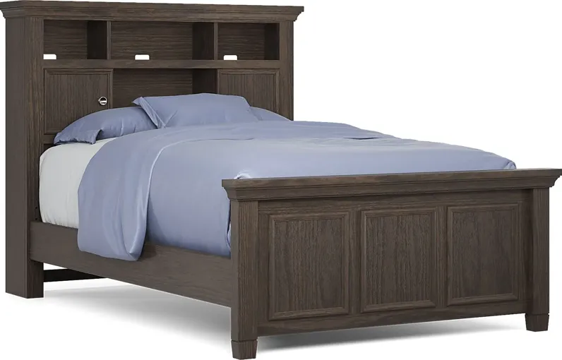 Kids Canyon Lake Java Full Bookcase Bed