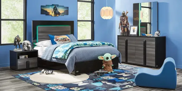 Star Wars Black Full Lighted Bedroom