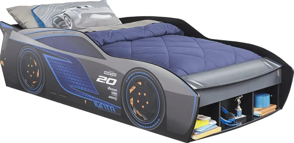 Disney/Pixar Cars Jackson Storm&trade; Blue 3 Pc Twin Car Bed