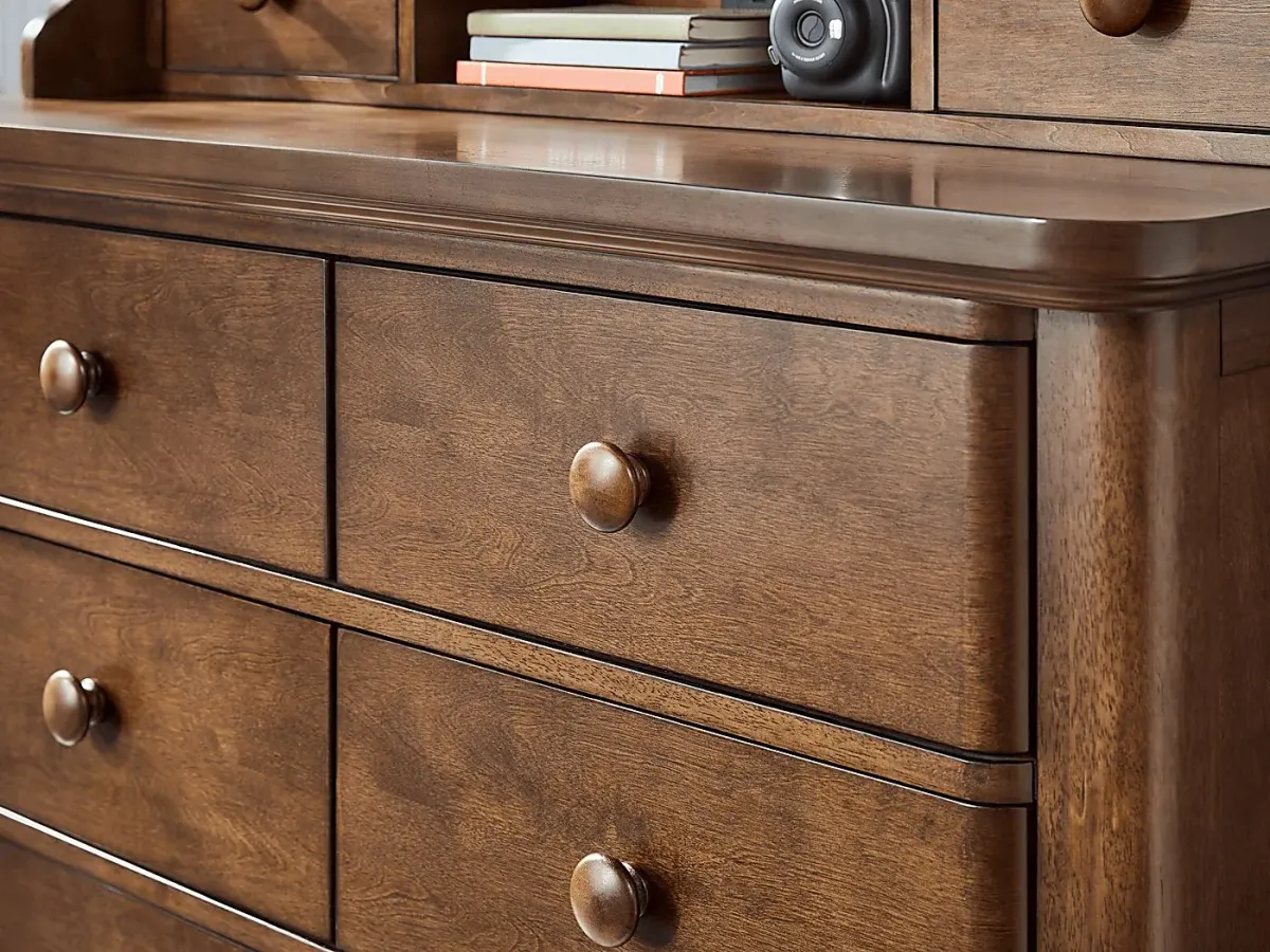 Kids South Bend Brown Cherry Twin Bookcase Bedroom