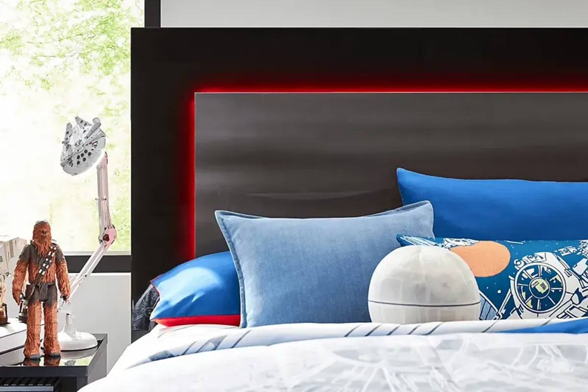 Star Wars Black Full Lighted Bedroom