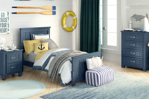 Kids Cottage Colors Navy Full Panel Bedroom