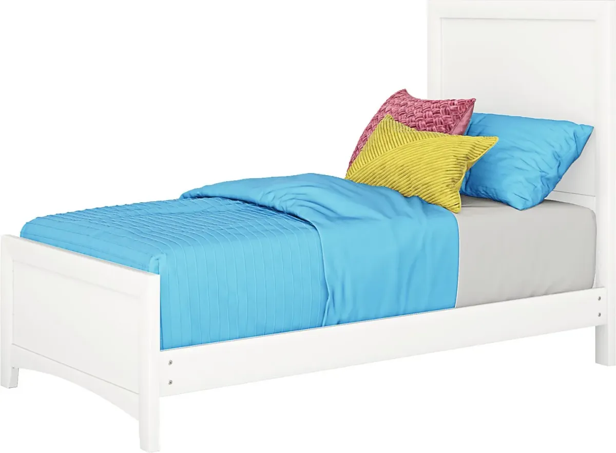 Kids Ivy League 2.0 White Twin Panel Bedroom
