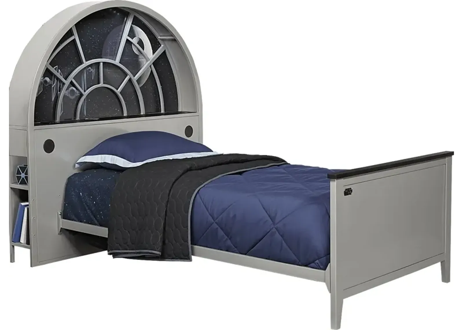 Kids Star Wars Millennium Falcon&trade; Gray 3 Pc Twin Bookcase Bed