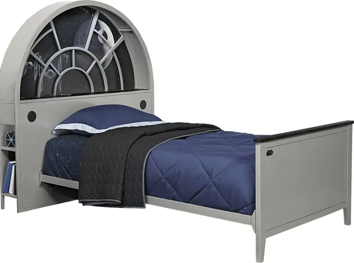 Kids Star Wars Millennium Falcon&trade; Gray 3 Pc Twin Bookcase Bed