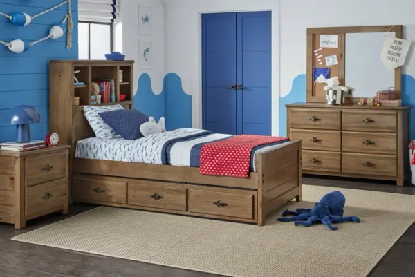 Kids Creekside 2.0 Chestnut Full Bookcase Bedroom