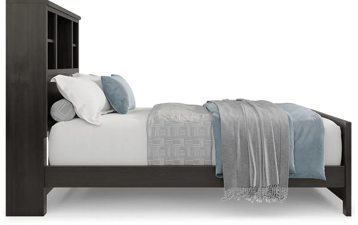 Kids Creekside 2.0 Charcoal Full Bookcase Bedroom