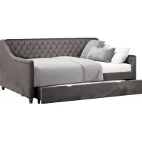 Alena Charcoal 4 Pc Twin Daybed with Twin Storage Trundle