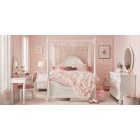 Disney Princess Dreamer White 6 Pc Twin Canopy Bedroom
