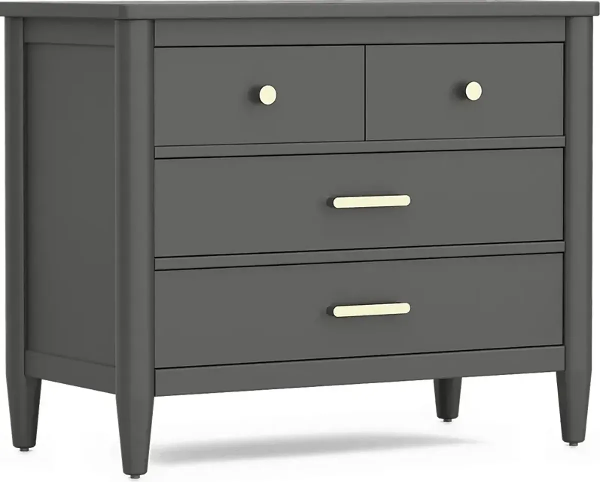 Kids Modern Colors Iron Ore Loft Chest