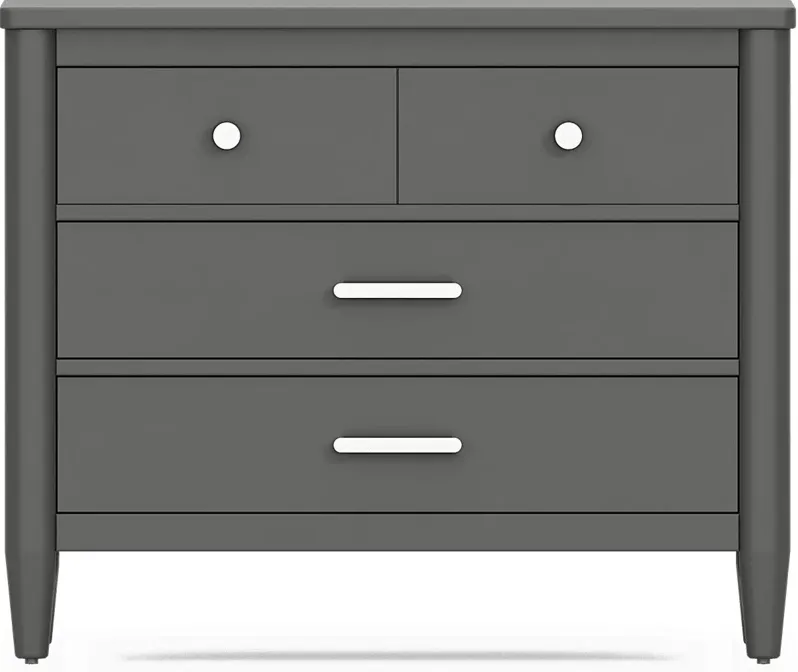 Kids Modern Colors Iron Ore Loft Chest