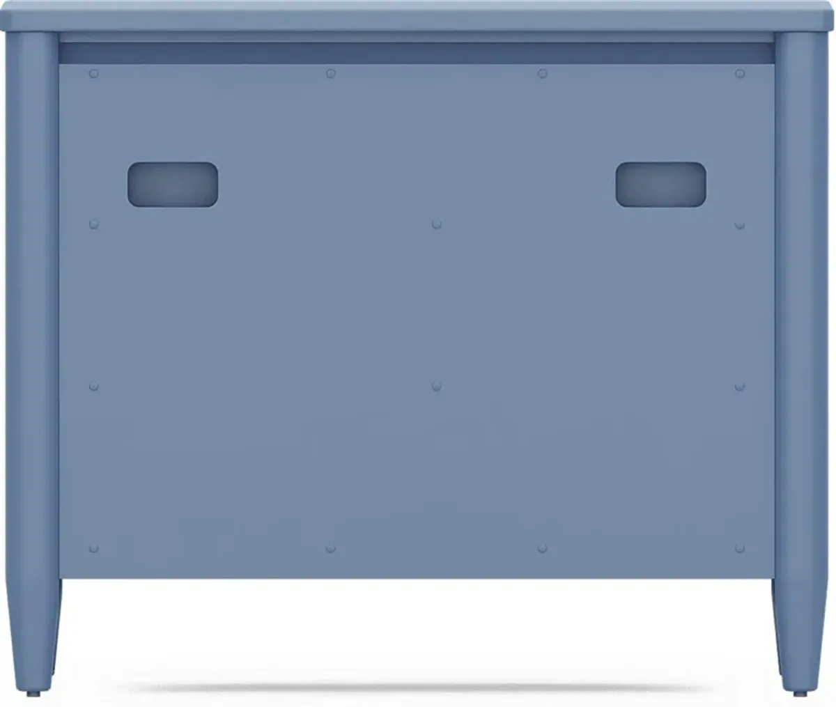 Kids Modern Colors Slate Blue Loft Chest