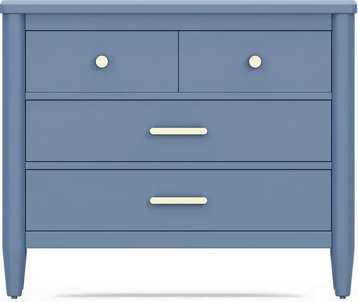 Kids Modern Colors Slate Blue Loft Chest