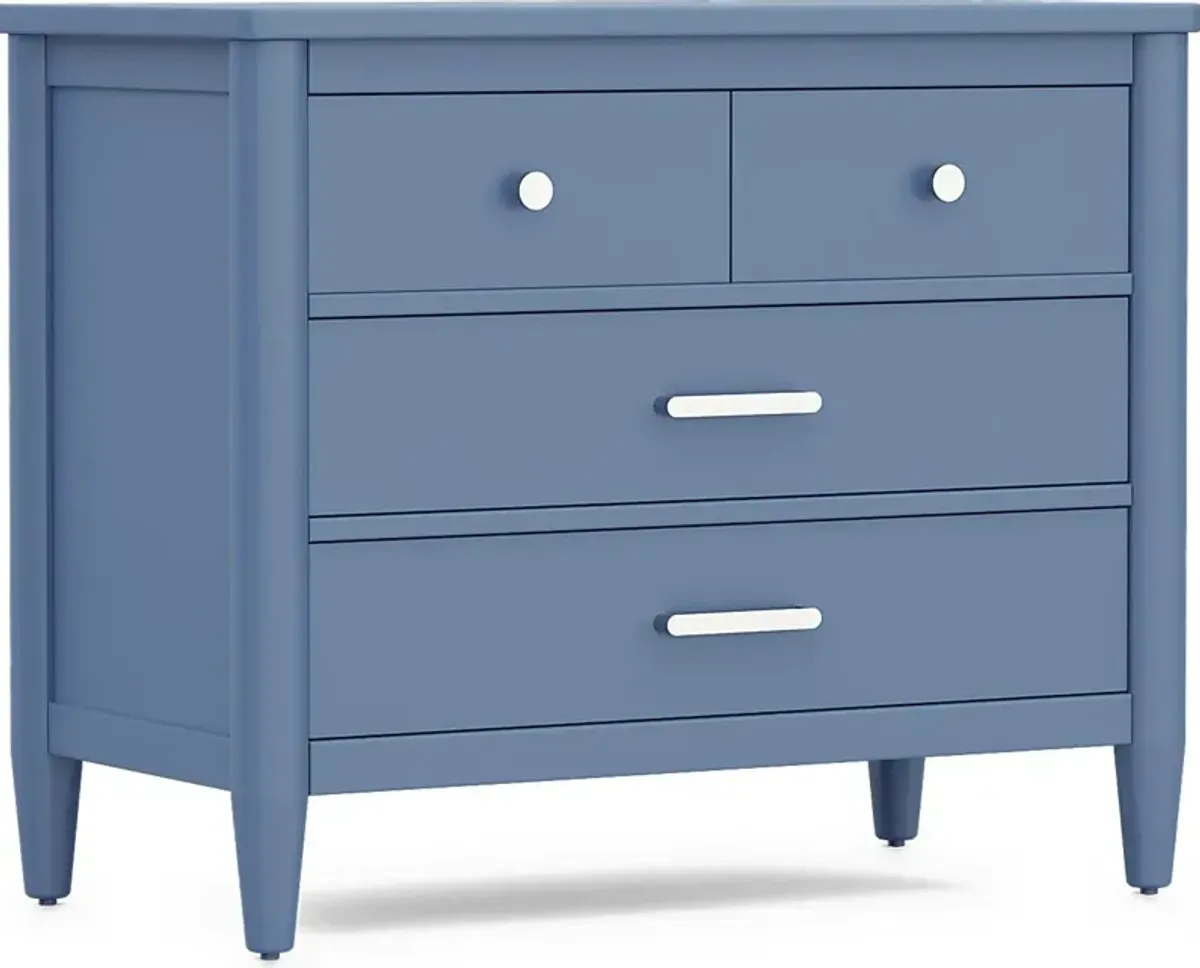 Kids Modern Colors Slate Blue Loft Chest