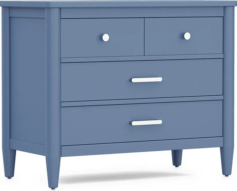 Kids Modern Colors Slate Blue Loft Chest