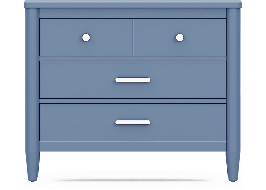 Kids Modern Colors Slate Blue Loft Chest