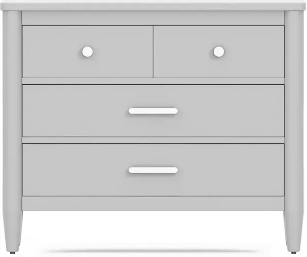 Kids Modern Colors Light Gray Loft Chest