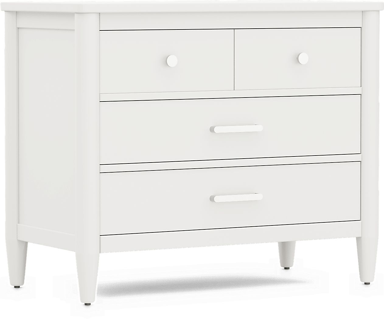 Kids Modern Colors White Loft Chest