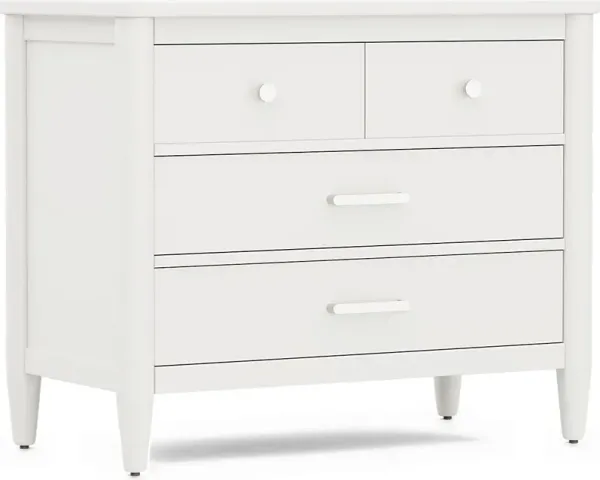 Kids Modern Colors White Loft Chest
