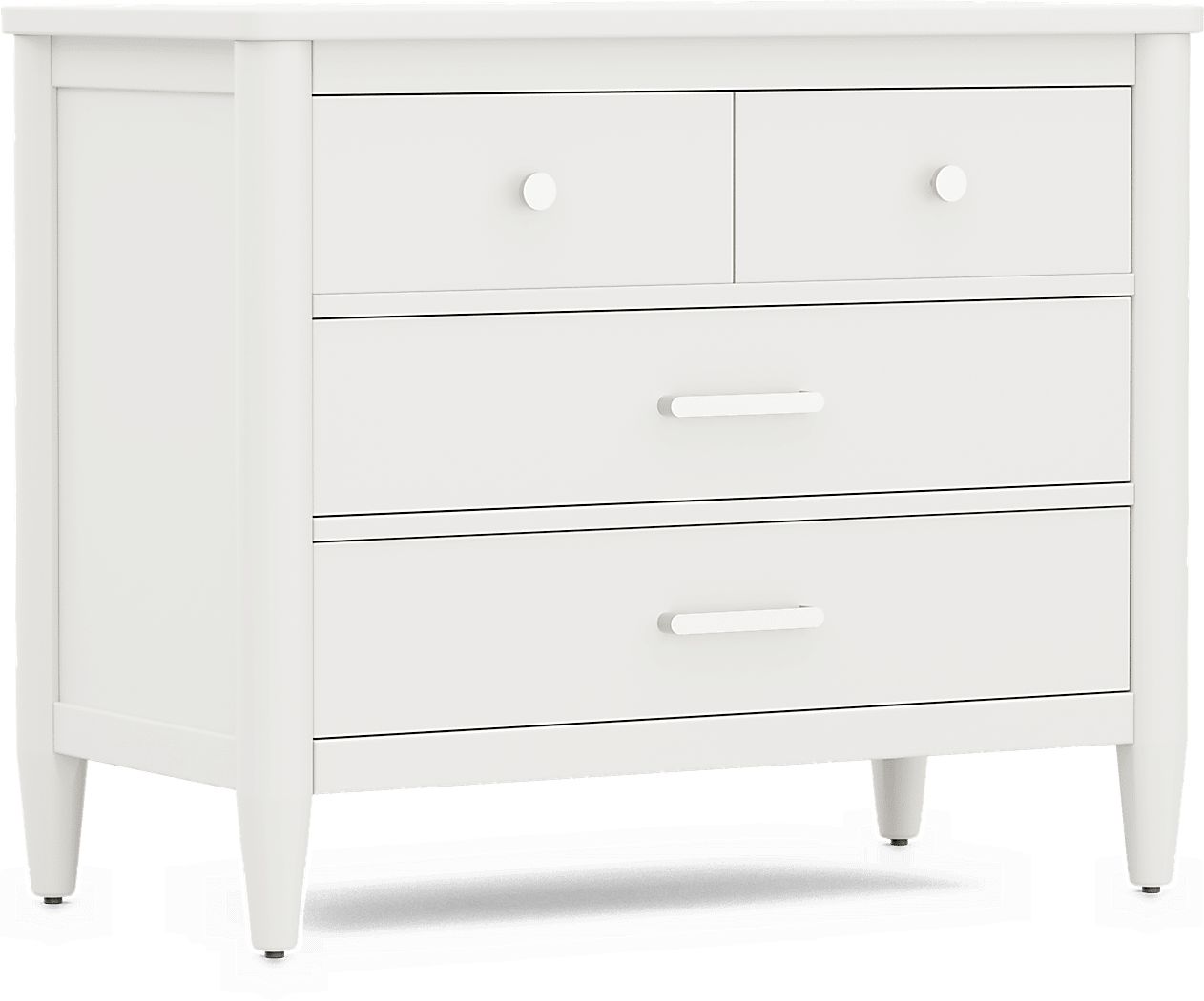 Kids Modern Colors White Loft Chest