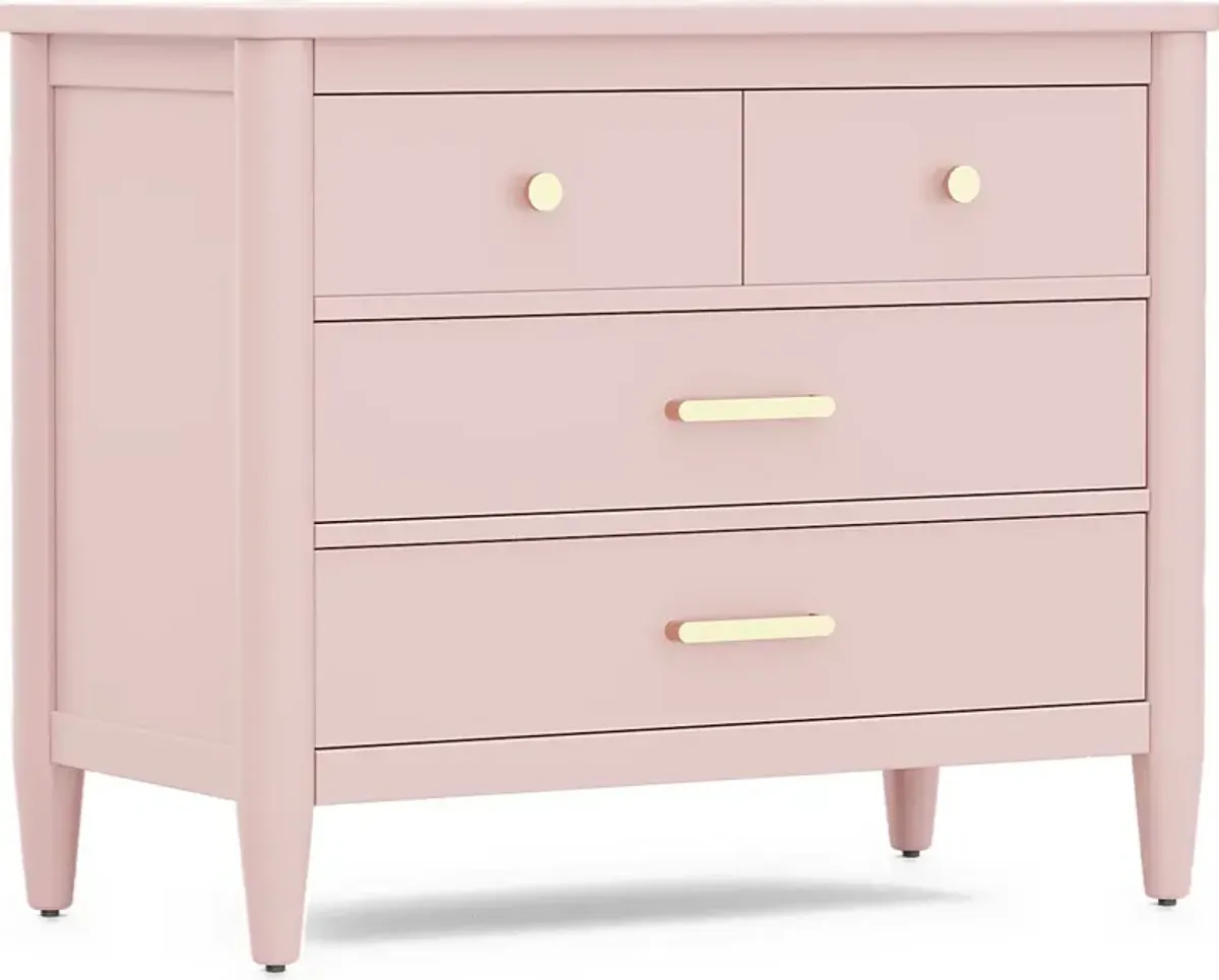 Kids Modern Colors Pink Loft Chest