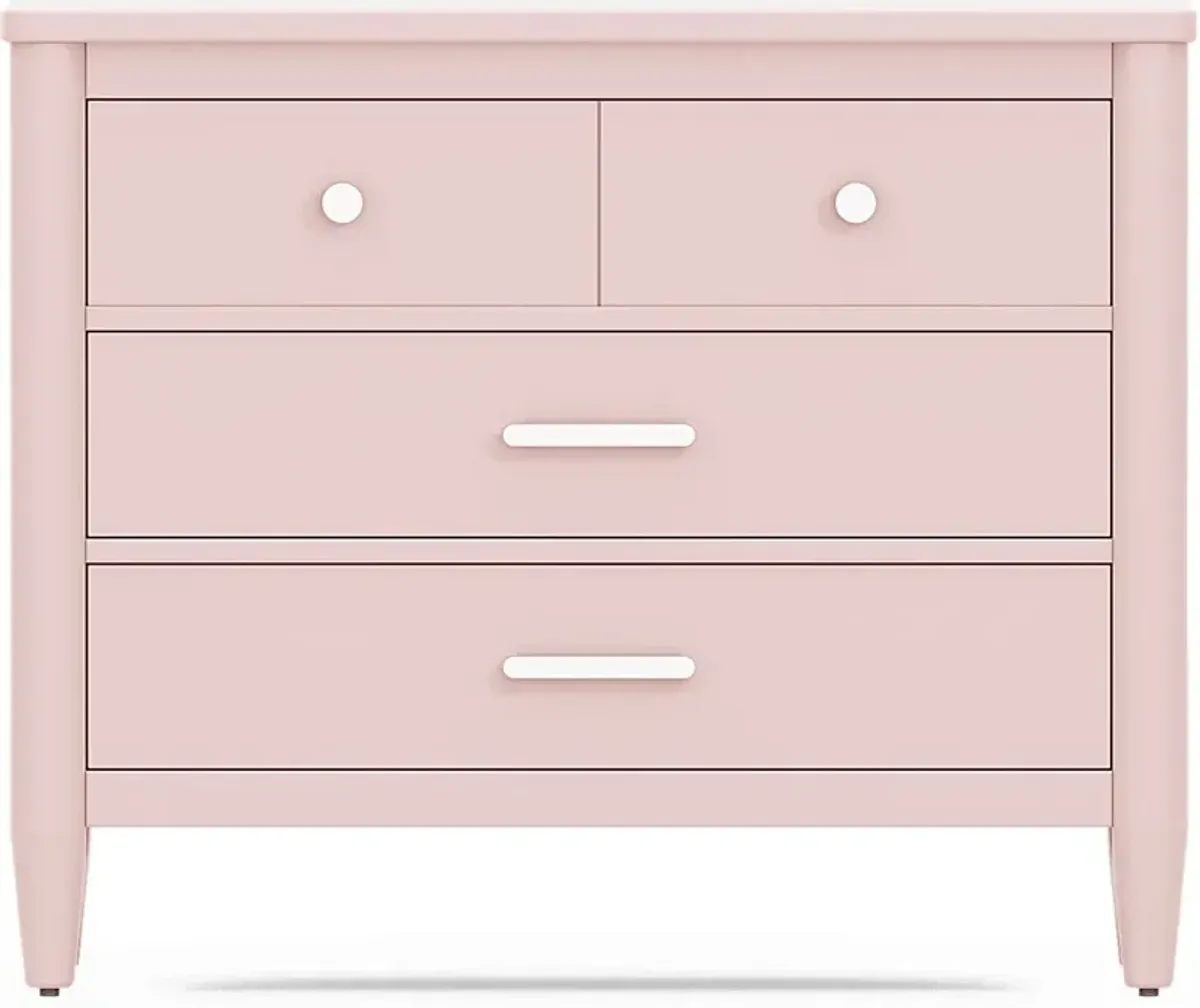 Kids Modern Colors Pink Loft Chest