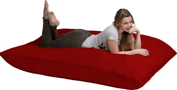 Kids Kiri Red Large Bean Bag and Floor Pillow